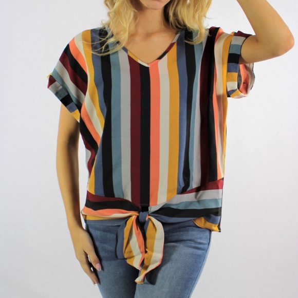 So Sweetly Tops - NWT! Sixty Stripes Top